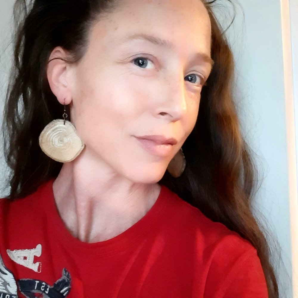 Christmas SALE Wood Slice Earrings Dangle Statement Jewelry Nature